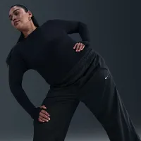 Nike Sportswear Classic женская Mid-Rise Open-Hem Pants (большие размеры) цвет черный