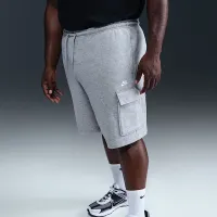 Nike Club мужские Fleece Cargo шорты цвет серый