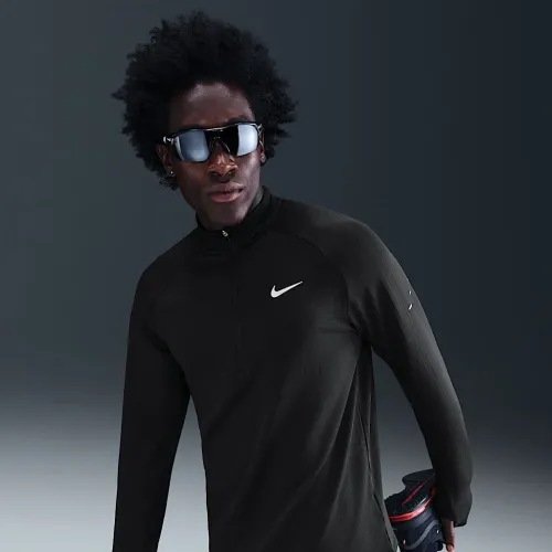 Nike Stride мужские Therma-FIT Repel Winterized 1/2-Zip Running Top цвет черный