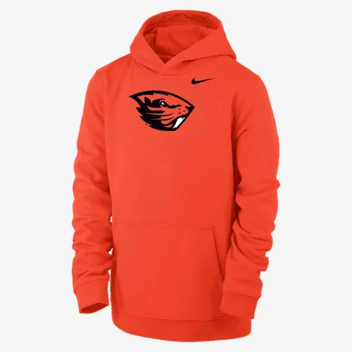 Oregon State Club Fleece Big дитячі (для хлопчиків) Nike College Pullover Толстовка з капюшоном Orange