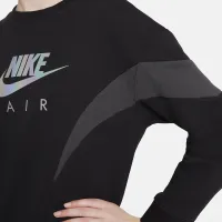 Nike Air Big дитячі (Girls') French Terry світшот колір чорний
