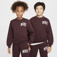 Nike Sportswear Club Big дитячі French Terry Crew-Neck світшот колір червоний