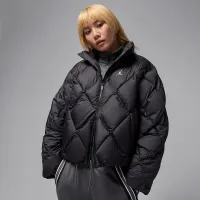 Nike Jordan Brooklyn жіноча Quilted Puffer Куртка колір чорний