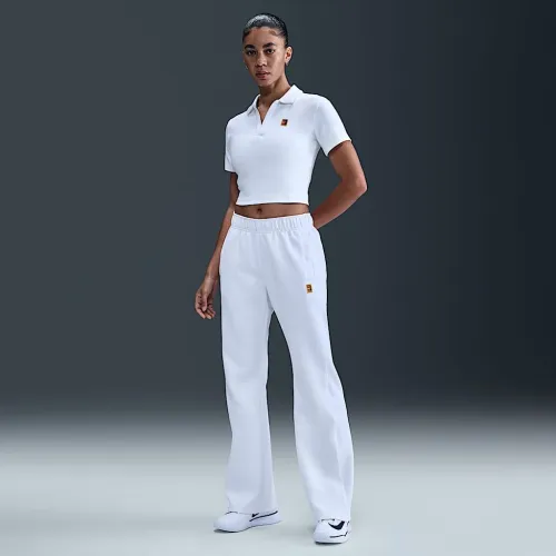 NikeCourt Heritage Windrunner женская Mid-Rise Tennis Pants цвет белый