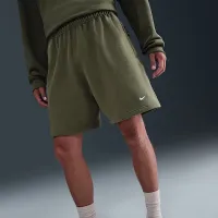 Nike Solo Swoosh чоловічі French Terry шорти колір зелений
