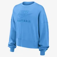 Nike Phoenix Fleece жіноча Softball Crew-Neck світшот блакитний