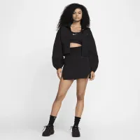 Nike Sportswear Tech Fleece женская С высокой Талией Mini юбка цвет черный