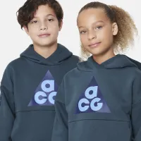 Nike ACG Icon Fleece Big детские Pullover Толстовка с капюшоном цвет зеленый
