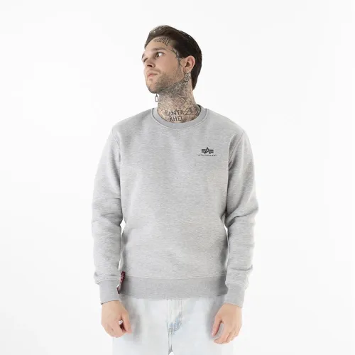 Кофта/футболка Alpha Industries Basic Sweater Small Logo 18830717 - Серая