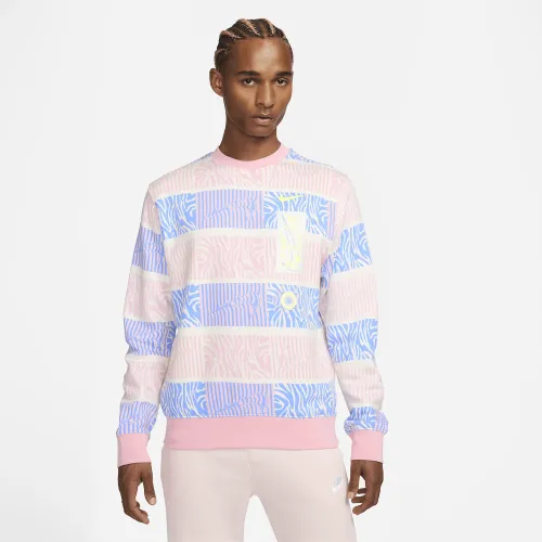 Nike Sportswear Club Fleece чоловічі Trippy Safari світшот колір білий