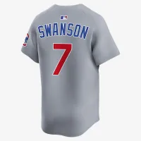 Dansby Swanson Chicago Cubs чоловічі Nike Dri-FIT ADV MLB Limited Jersey колір сірий