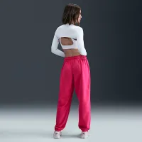 Nike Sportswear Club Fleece женская Mid-Rise оверсайз Sweatpants Pink
