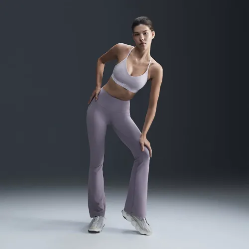 Nike Zenvy женская С высокой Талией Flaцвет красный лосины цвет серый