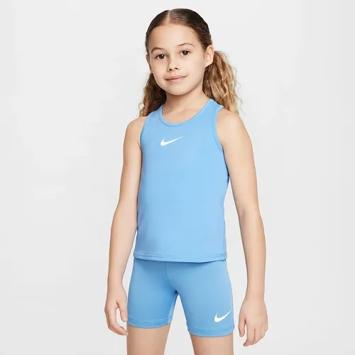 Nike Dri-FIT Little детские Pro Tank синий