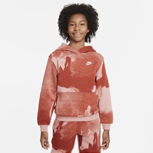 Nike Sportswear Club Fleece Big дитячі Pullover Толстовка з капюшоном Pink