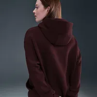 Nike Sportswear Phoenix Fleece женская оверсайз Pullover Толстовка с капюшоном цвет красный