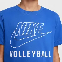 Nike Swoosh Big детские волейбольные футболка синий