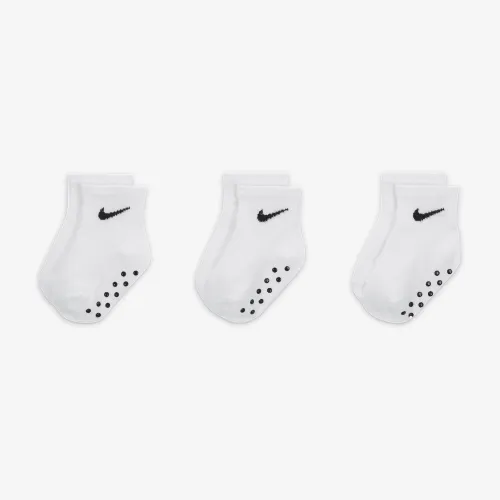 Nike Core Swoosh Toddler Gripper носки Box набор (3 пары) цвет белый