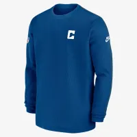Indianapolis Colts Sideline Logo Coach Men’s Nike NFL Long-Sleeve Top блакитний