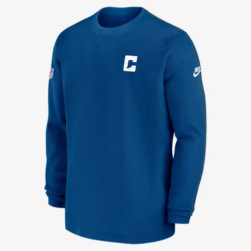 Indianapolis Colts Sideline Logo Coach Men’s Nike NFL Long-Sleeve Top блакитний