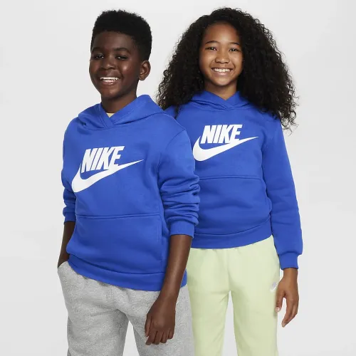 Nike Sportswear Club Fleece Big детские Толстовка с капюшоном синий