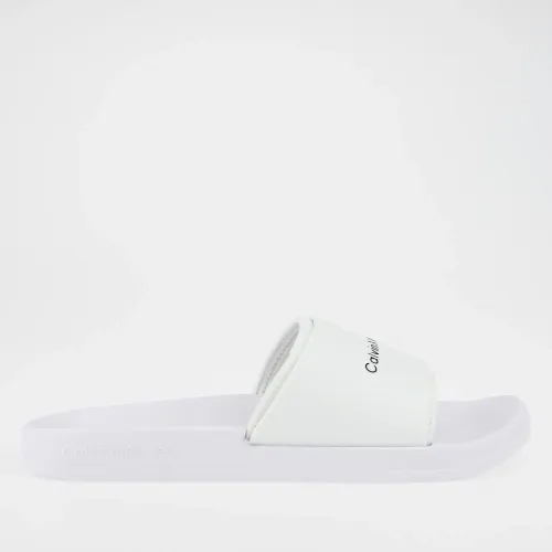 Шлёпанцы Calvin Klein Slide Monogram TPU YM0YM00361-YBR - Белые