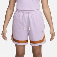 Nike Swoosh Fly жіноча French Terry баскетбольні шорти колір фіолетовий
