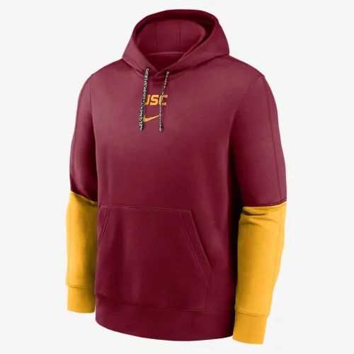 USC Trojans Sideline Team Issue Club чоловічі Nike College Pullover Толстовка з капюшоном колір червоний