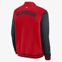 Washington Nationals Authentic Collection Dugout чоловічі Nike MLB Full-Zip Bomber Куртка колір червоний