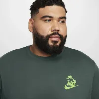 Nike Sportswear Club футболка цвет зеленый