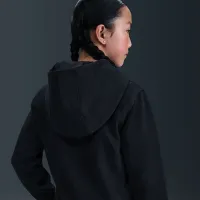 Nike Sportswear Club Fleece Big детские Толстовка с капюшоном цвет черный