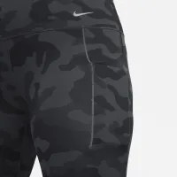 Nike Universa женская Medium-Support С высокой Талией 7/8 Camo лосины с карманамицвет черный