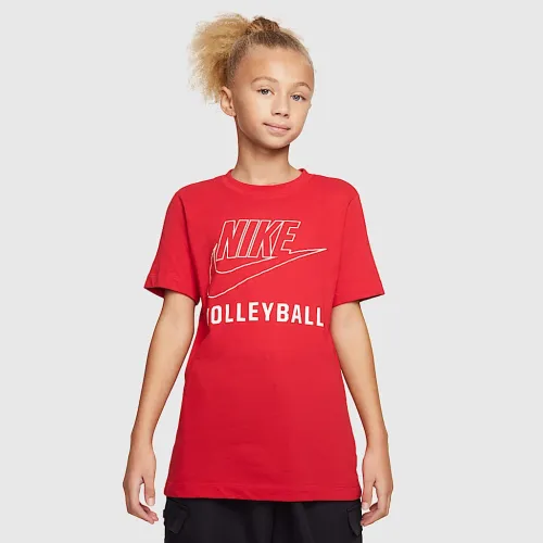 Nike Swoosh Big детские волейбольные футболка цвет красный