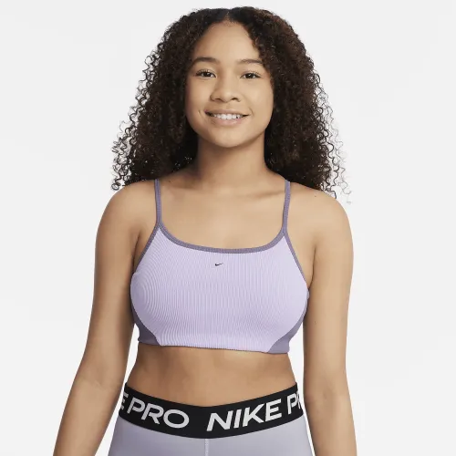 Nike Indy Girls' Sports Bra цвет фиолетовый