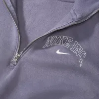 Nike Sportswear Phoenix Fleece женская 1/2-Zip Cropped свитшот цвет серый