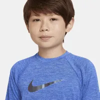 Nike Heather Big детские (для мальчиков) Half Sleeve Hydroguard синий