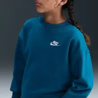 Nike Sportswear Club Fleece Big детские оверсайз свитшот синий