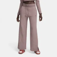 Nike Sportswear Phoenix Plush женская С высокой Талией Wide-Leg Cozy Fleece Pants цвет фиолетовый