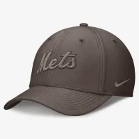 New York Mets Statement Swoosh мужские Nike Dri-FIT MLB Hat цвет коричневый