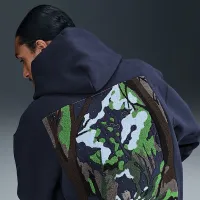 Nike Solo Swoosh мужские Pullover Толстовка с капюшоном синий