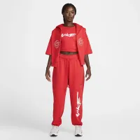 Nike Sportswear Breaking женская Mid-Rise оверсайз French Terry Pants цвет красный