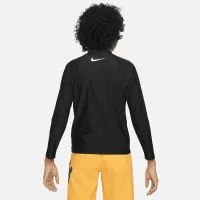 Nike Swim 3-D Swoosh Big детские (для мальчиков) Long-Sleeve Zip Hydroguard цвет черный