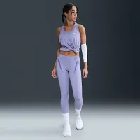 Nike Pro женская Mid-Rise 7/8 Graphic лосины цвет фиолетовый