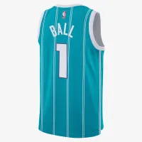 Nike LaMelo Ball Charlotte Hornets Icon Edition Big детские Jordan NBA Swingman Jersey цвет зеленый