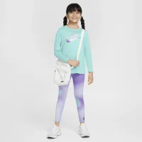 Nike Dri-FIT Little детские Long Sleeve футболка and лосины набор цвет фиолетовый