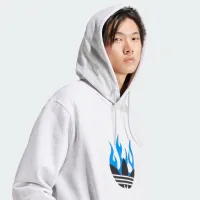 Кофта/футболка adidas Originals Flames Logo IS2947 - Серая