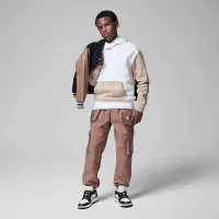 Nike Jordan MJ Brooklyn Big детские Fleece Pullover Толстовка с капюшоном цвет белый