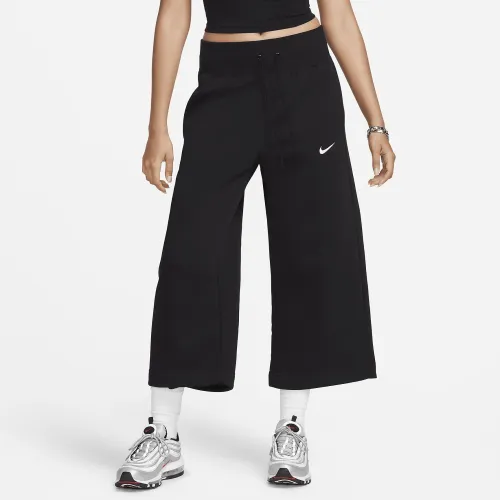 Nike Sportswear Phoenix Fleece женская С высокой Талией Cropped Sweatpants цвет черный