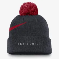 St. Louis Cardinals Peak мужские Nike MLB Cuffed Pom Beanie синий