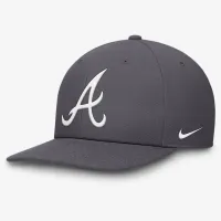 Atlanta Braves Pro мужские Nike Dri-FIT MLB Adjustable Hat цвет серый
